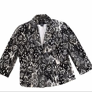 Katherine New York MEDIUM Black & White Blazer